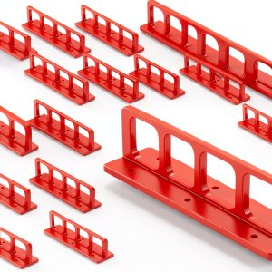 ColumPRO Cable Chase Wire Bracket Red 20PCS Plastic-0