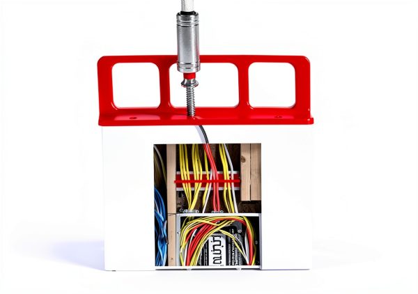 ColumPRO Cable Chase Wire Bracket Red 20PCS Plastic-3