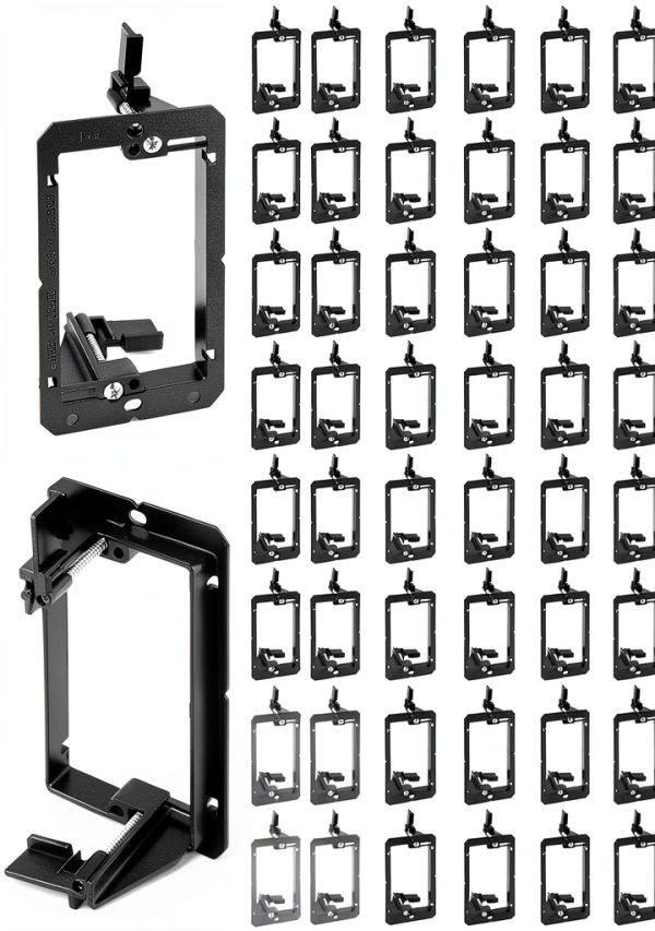 QWORK Wall Mount Bracket 50 Pack Adjustable-0