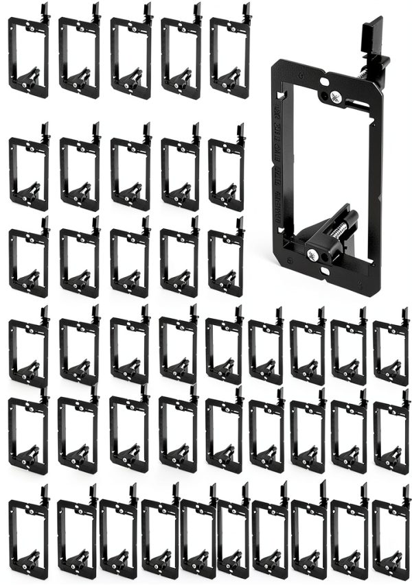 QWORK Wall Mount Bracket 50 Pack Adjustable-6