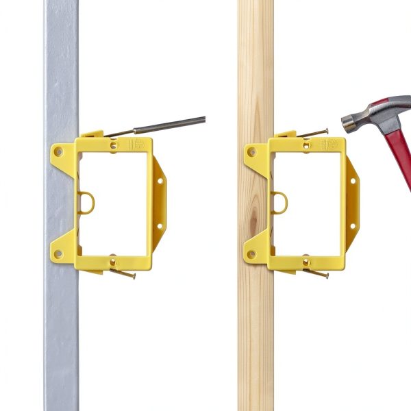 BestView Low Voltage Wall Bracket Pack of 10 Orange Plastic-13