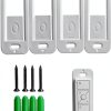 Wall Mount Bracket MOOYIYAN 4-Pack White Powder Coated-0