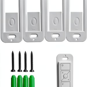 Wall Mount Bracket MOOYIYAN 4-Pack White Powder Coated-0