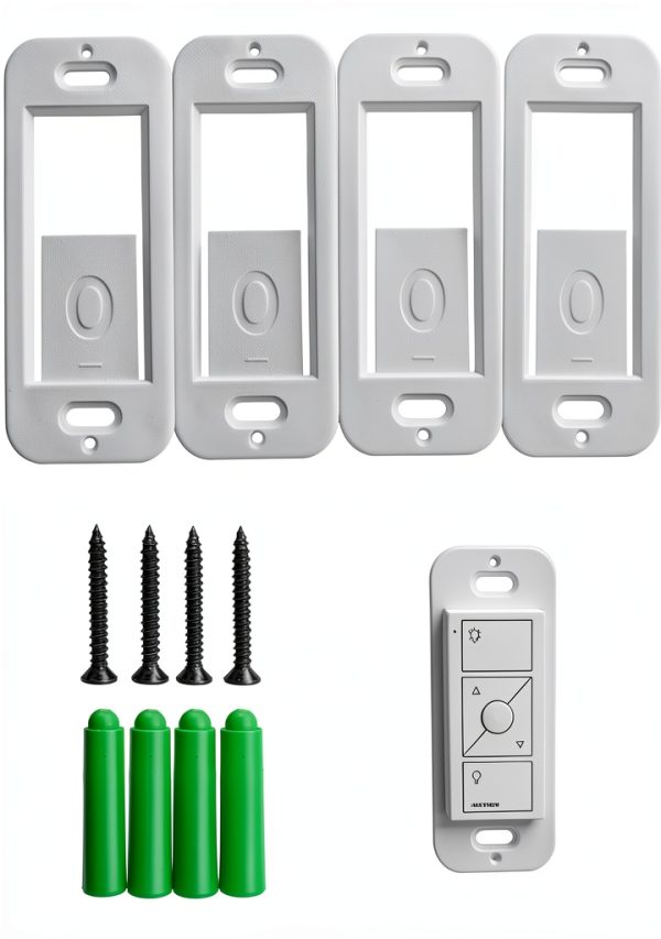 Wall Mount Bracket MOOYIYAN 4-Pack White Powder Coated-0