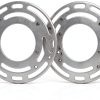 Teemyaa 4in Round Zinc Plated Ceiling Wall Mount Bracket-0