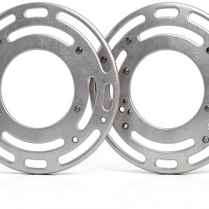 Teemyaa 4in Round Zinc Plated Ceiling Wall Mount Bracket-0