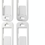 Cahant Polished Wall Brackets 4 Pack for Lutron Caseta Pico Remote ABS-0