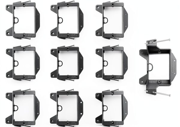 BestView Low Voltage Wall Bracket Pack of 10 Orange Plastic-0