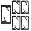 MadYiboshi Low Voltage Wall Mount Bracket Black 3.98x2x0.15in 5-Pack-0