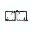Best View Mounts Dual Gang Wall Plate Bracket Black Unfinished 2 Pack-3