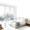 Wall Mount Bracket MOOYIYAN 4-Pack White Powder Coated-2