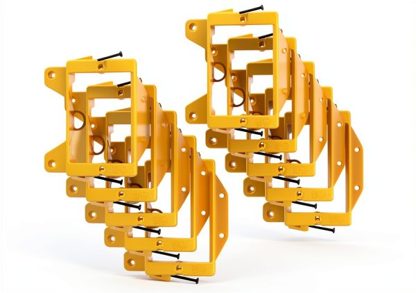 BestView Low Voltage Wall Bracket Pack of 10 Orange Plastic-17