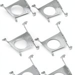 HALO Stainless Steel 6 Light Ceiling Mount Modern Square Round Fixture-0