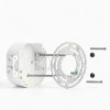 Teemyaa 4in Round Zinc Plated Ceiling Wall Mount Bracket-2