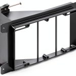 Cmple 3‑gang wall mount bracket Impact Plastic Depth-0