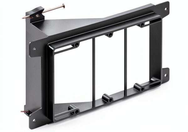 Cmple 3‑gang wall mount bracket Impact Plastic Depth-0