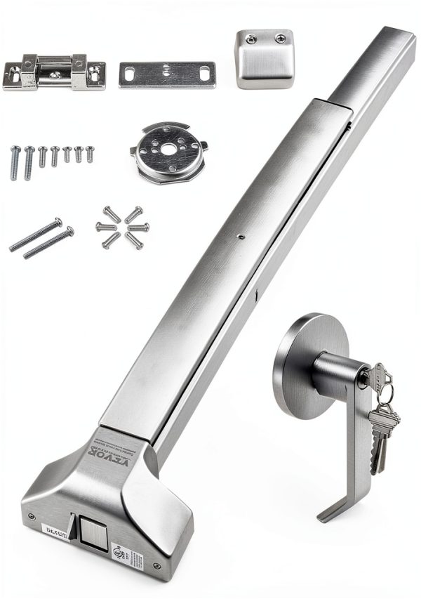 VEVOR Panic Exit Device 31" Push Bar with Lever and 3 Keys-7