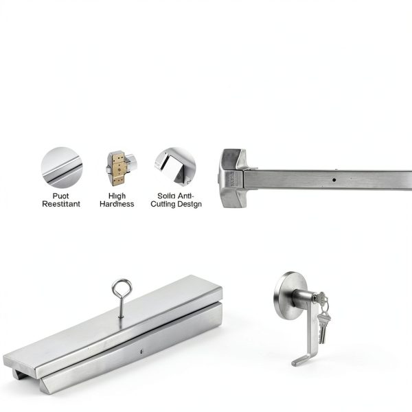VEVOR Panic Exit Device 31" Push Bar with Lever and 3 Keys-4