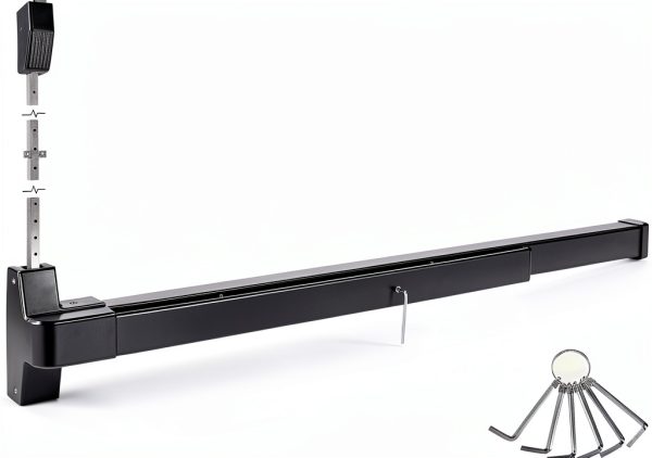 IRONWALLS Surface Vertical Rod Panic Exit Device 32' Push Bar-0