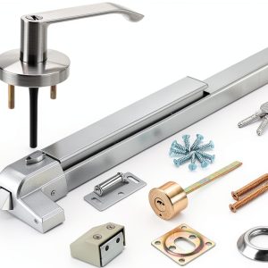Commercial Panic Exit Device 25.5" Steel Lever & Key Lock QLYYOPSK-0