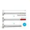 Commercial Door Push Bar Exit Device BADUS 31.5"/80cm Steel-6