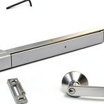 Dynasty Hardware Push Bar Panic Exit Device Aluminum Exterior Lever-0