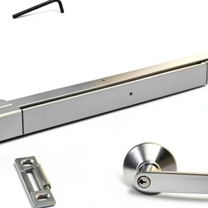 Dynasty Hardware Push Bar Panic Exit Device Aluminum Exterior Lever-0