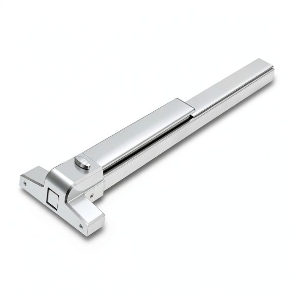 Panic Bar FAHKNS Aluminum Exit Door Push Bar Large Silver Chrome-1