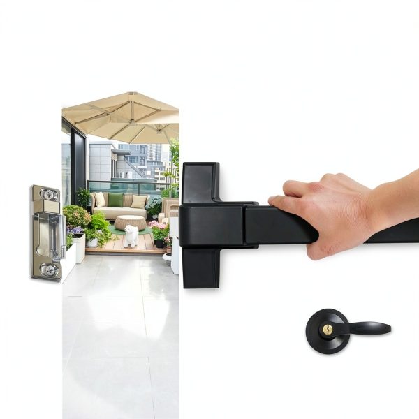 BEAMNOVA Door Panic Bar Exit Device 41‑53in Commercial Lever Lock-3