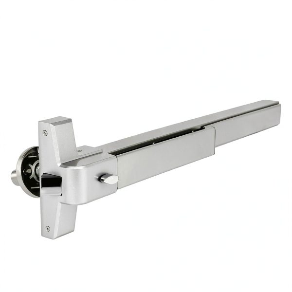 Panic Bar FAHKNS Aluminum Exit Door Push Bar Large Silver Chrome-5