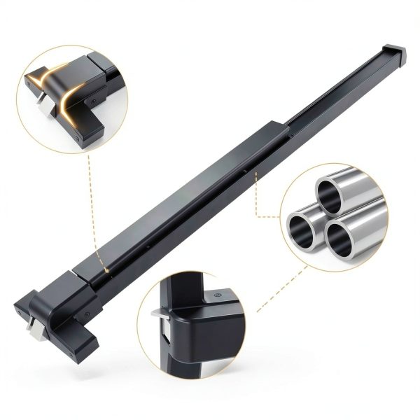BEAMNOVA Door Panic Bar Exit Device 41‑53in Commercial Lever Lock-8